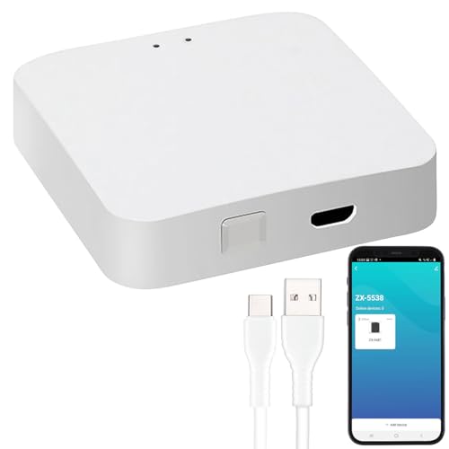 Luminea Home Control TUYA Gateway: WLAN-Gateway mit Bluetooth-Mesh für ELESION- und Smart-Life-Geräte (Internet Smart Home, WLAN mit Bluetooth, Access Point) Luminea Home Control TUYA Gateway: WLAN-Gateway mit Bluetooth-Mesh für ELESION- und Smart-Life-Geräte (Internet Smart Home, WLAN mit Bluetooth, Access Point)