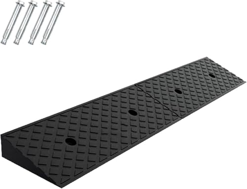 Rampas de caucho de 17 x 8 cm para coches y motos