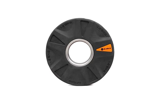 Disco Olímpico Wheel 1,25 kg, Sencillo, Negro