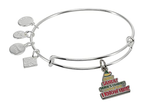 Alex And Ani Elf Santa! I Know Him Bracelet Multi One Size #TOP10