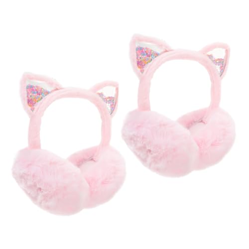Orejeras de invierno para niñas calentadores de orejas plegables y cálidos de felpa