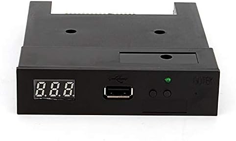 Floppy Drive Emulator 3.5 Inch 1.44MB USB Floppy Emulator SFR1M44 U100K Updated Flash Disk Floppy Drive Replacement Black