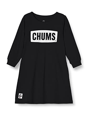 [チャムス] ボーイズTシャツ･カットソー Kid's Logo L/S T-Dress Black×White KL