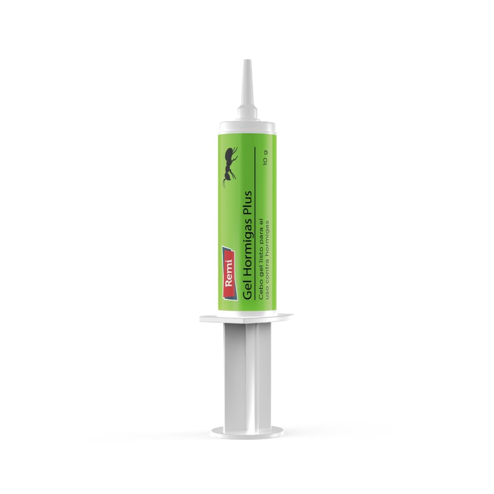 Remi Hogar Gel Hormigas Plus | Gel Insecticida Antihormigas en Jeringa | Cebo Insecticida Listo para Usar | Elimina Hormigas y el Hormiguero | Uso Interior | Alta Eficacia | Uso Doméstico