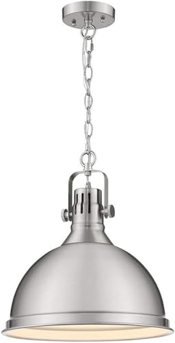 Luminair suspendu nostalgique haut de gamme en fer noir mat style atelier