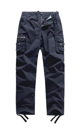 FOURSTEEDS Women Mid Rise Multi-Pocket Cargo Pants Drawstring Outdoor Camping Fishing Combat Work Hiking Pants