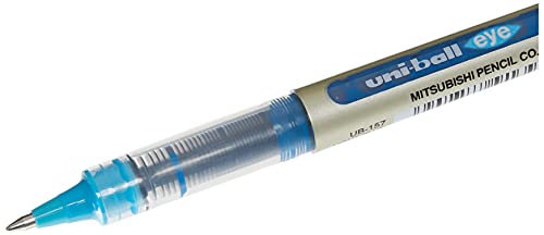 Bolígrafo Uni-Ball Roller 0.4 mm Azul Pack 2 miniatura 3