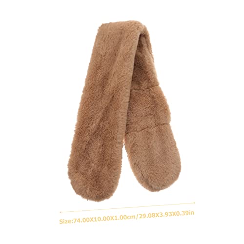 3pcs Boys Girls Boys and Girls Winter Warm Scarf Plush Cashmere Neck Warmer for Cold Weather2