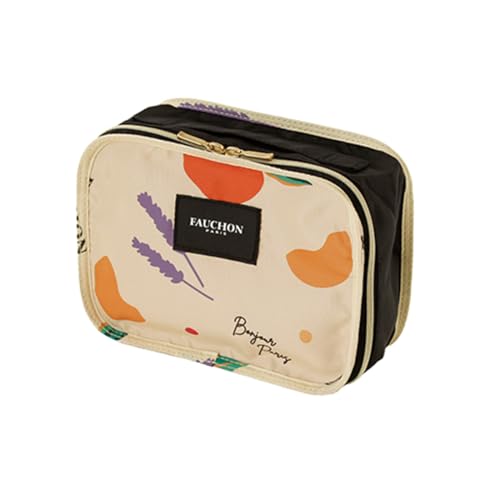 フォション(FAUCHON) 収納ポーチ/トラベルポーチ 小 ミニポーチ付き Bonjour Paris.(ボンジュール パリス) (クリーム) 001236-0002-01