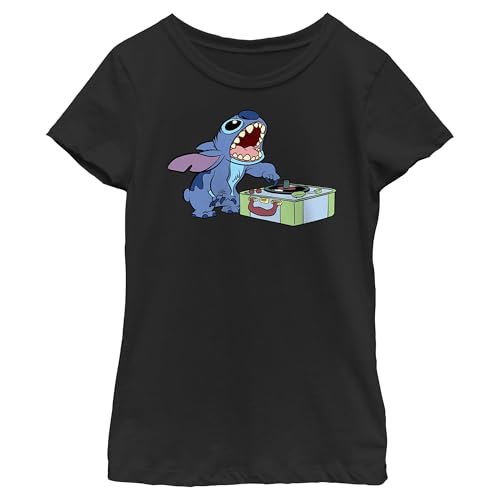 Disney Girl's Dj Stitch T-Shirt