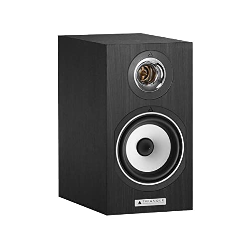 triangle HiFi Bookshelf Speakers - Titus EZ, Black Ash, Pair