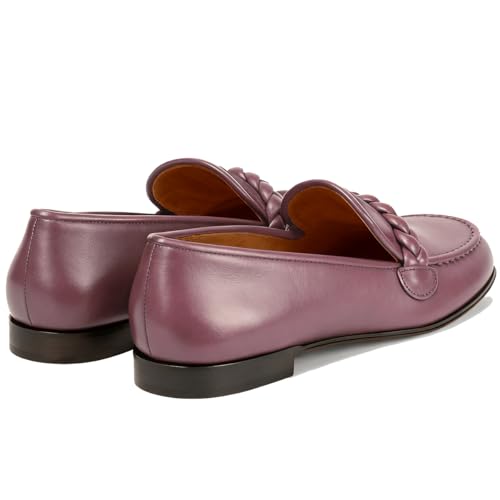 Image of MOOMMO Women Comfortable Suede Loafer Flats Round Closed Toe Slip On Penny Loafers Knitted Strap Oxford Loafer Shoes for Office Ladies Work Daily Casual Club Driver Flats Spring Elegant 4-11 M US
