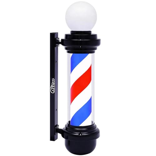 WDZD 68 cm Rojo Blanco Azul Poste Barbero Barber Pole