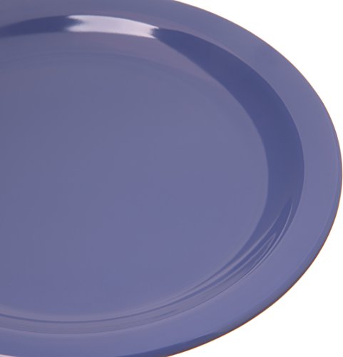 Carlisle Foodservice Products 4350314 Dallas Ware Melamine Salad Plate, 7-1/4" Diameter X 47/64" Height, Ocean Blue, Large (Case Of 48) #TOP2