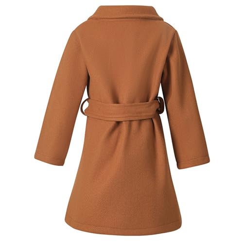 Betadog Toddler Winter Coat Girls Dress Coat Kids Ruffle Button Down Cute Bow Long Winter Jackets Toddler Jacket3