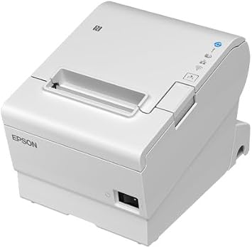 Epson TM887S911W Receipt Printer TM-T88VII Standard Model/80mm/58mm/USB/Wired LAN/Serial/Power Supply Included/White