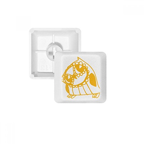 Keycaps PBT oiseau mignon pour clavier mécanique de bureau setup dessin animé