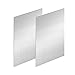 COYOUCO Stainless Steel Sheet, 2Pcs 304 Stainless Steel Sheet, Stainless Steel Sheet for Industry, Machinery, Metal Crafts DIY and Home Decoration