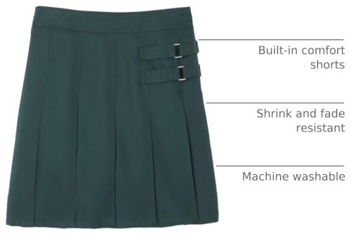 Image of French Toast Girls' Adjustable Waist Pleated-Front Two-Tab Scooter Skirt