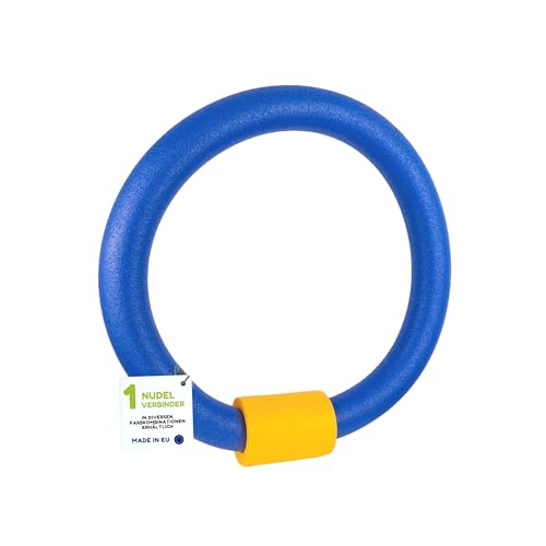 WeKo FUN Schwimmnudel Set (1x Nudel + 1x 2-Loch Verbinder) | 160 cm Poolnudel & Schwimmhilfe | Ø 6,5 cm Wassernudel für Kinder & Erwachsene | 9 Farben zur Auswahl