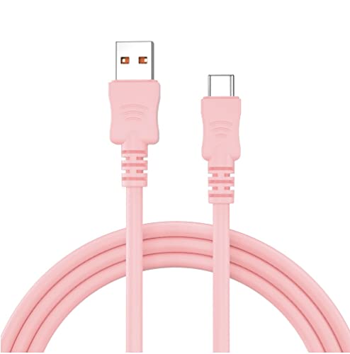 innov8 USB C auf USB A 2.0 Stecker Flexibles PD Ladekabel 66W 5,5A (Pink) Cover