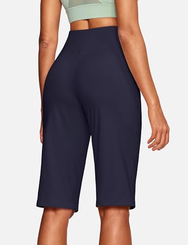 Image of ISEEGZ 15 inch / 18 inch / 21 inch / 25 inch Capri Pants for Women High Waist with Pockets Women's Capris Workout Yoga Pants Loose Straight Leg