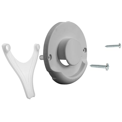 Kondenswasser Ablauf für Wohnwagen Heizung, 1 Stück, kompatibel mit TRUMA Kaminteil ZR80, 96 mm Lochabstand, in Weiß, Kaminschild Abfluss gegen Dreck- und Eisbildung, Kappe Kaminabdeckung Abgasrohr