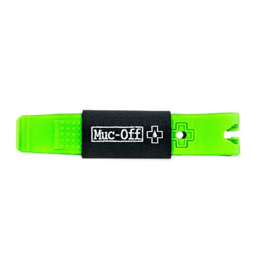 Muc-Off Rim Stix Palanca de Bicicleta, Verde - 2x Palancas de Neumático de Bicicleta para Reparación de Pinchazos Sin Complicaciones - Plástico Ergonómico, Fácil de Usar, No Daña Ruedas ni Llantas