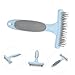 LIOOBO Dog Grooming Rake Pet Nail Rake Comb Brush Ergonomic Nonslip Handle Comfortable Pet Tool