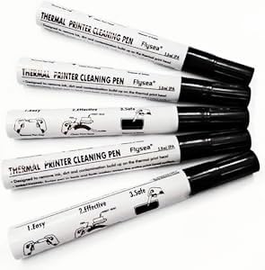 Product image of GREUS 5 Pack Thermal Printer Cleaning Pen Universal Print Head Cleaning Pen Maintenance Cleaning Kit Printhead Cleaner Dust Stain Remover Pen for Card & Heat Transfer & Electronic Waybill Printer
