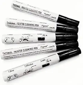 GREUS Pacote com 5 canetas de limpeza de impressora térmica, kit de limpeza de cabeça de impressão universal, kit de limpeza de manutenção, limpador de cabeçote de impressão para impressora de cartões