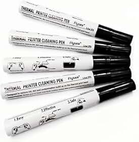GREUS Pacote com 5 canetas de limpeza de impressora térmica, kit de limpeza de cabeça de impressão universal, kit de limpeza de manutenção, limpador de cabeçote de impressão para impressora de cartões