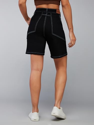 Image of Dolce Crudo Women's High Rise Denim Shorts - Relaxed Fit