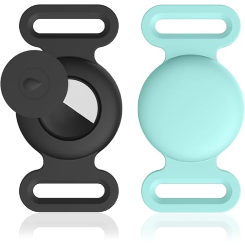 ZKGYUS Airtag Collar de perro, funda protectora de silicona para Apple Airtag GPS Finder, soporte Airtag para perros y gatos mascotas