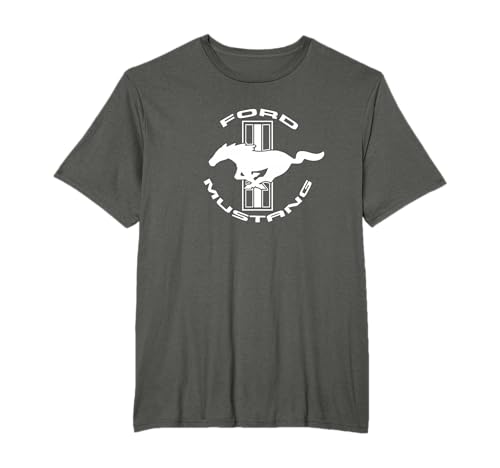 Mustang TriBar Weißes Logo T-Shirt