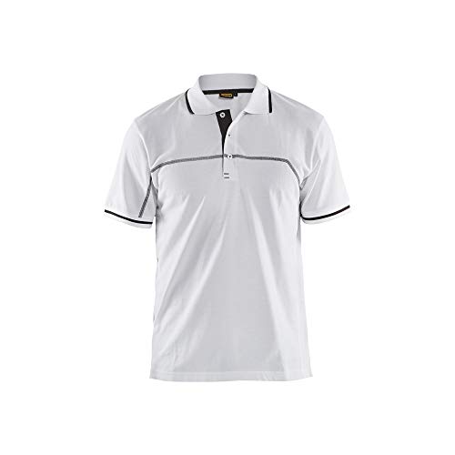 Blaklader 338910501098L - Polo talla L color blanco y gris oscuro
