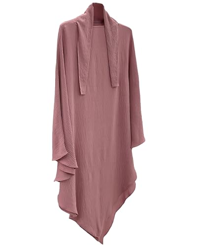 Zofocy Women Islamic Breathable Soft Hijab Muslim Prayer Hijab Half-body