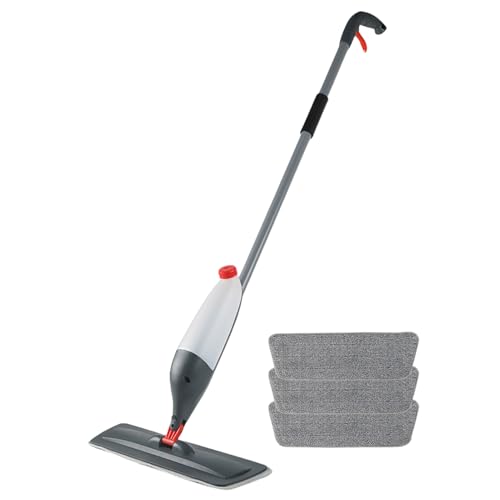 Trapeador en aerosol para limpieza de suelos, limpieza de suelos, mopa húmeda, lavable, reutilizable, extraíble, suministros de limpieza para madera laminada, mármol, hogar comercial