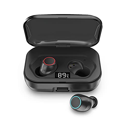 LEHII Wireless Earbuds, Bluetooth 5.1 Headphones in-Ear, Noise Cancelling Earphones with 2000mAh Charging Box, Built-in Mic, Touch Control, IPX7 Waterproof, TWS Headset Deep Bass Sound for Sport