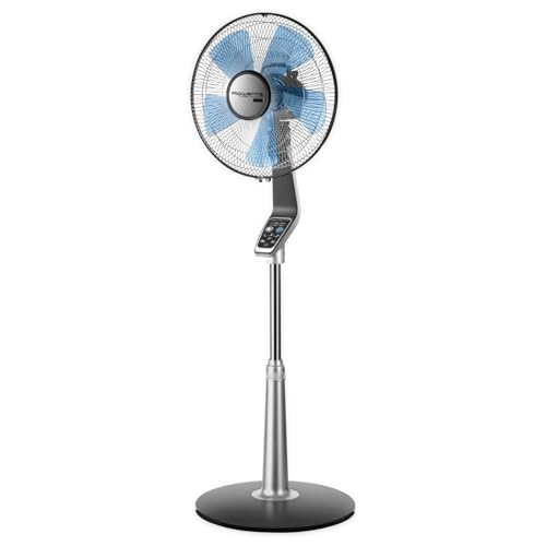 Rowenta Tischventilator Turbo Silence Extreme+ VU2730 | Sehr leise und leistungsstark | 4 Geschwindigkeiten | Stille-Nacht-Modus | Turbo Boost | Automatische Oszillation 4 Rowenta VU5670 - Standventilator Turbo Boost Silence Extreme mit Fernbedienung, Durchmesser 40 cm, Superleise, Schwarz/Silber