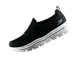  Skechers Go Walk Evolution Herren 54730 Schwarz BLK Slip On Sneaker, Größe:43, Farbe:schwarz