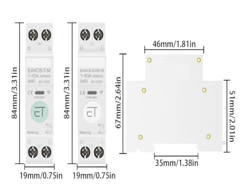 Interruptor de relé de tiempo y protector de voltaje inteligente con control remoto 2