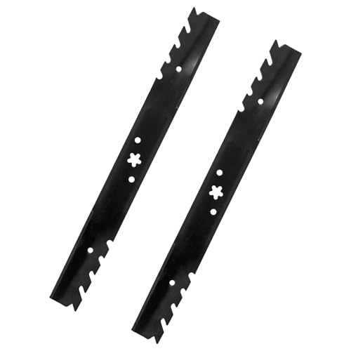 KANXAJJY (2PCS) 587199603 Toothed Mulching Lawn Mower Blades - Replace OEM 587199601 - Fits Husqvarna HU700F HU700H HU725AWD HU725AWDH Walk Behind - for 22 Inch Deck