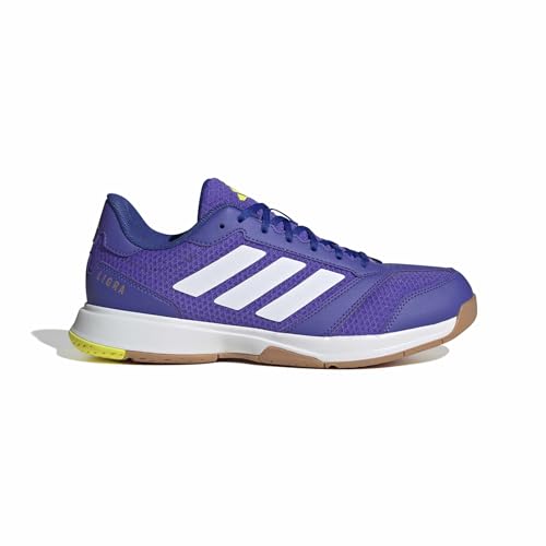 adidas Herren Ligra 8 Mens Indoor Shoes, Solar Purple/FTWR White/Solar Lemon, 43 1/3 EU – Ansicht 2