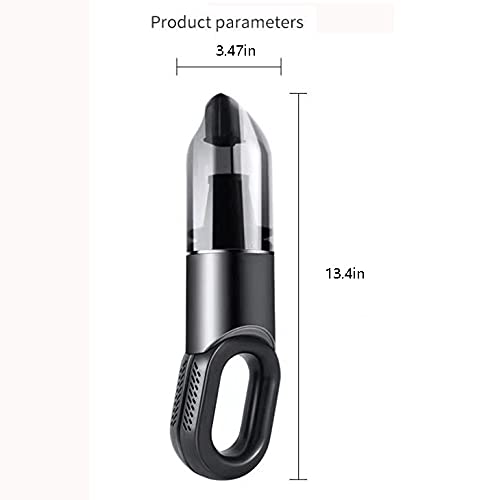 Handheld stofzuiger, auto vacuüm, natte droge auto stofzuiger voor huisdierenhaar, thuis en autorijden (Color : Gray) - Image 8