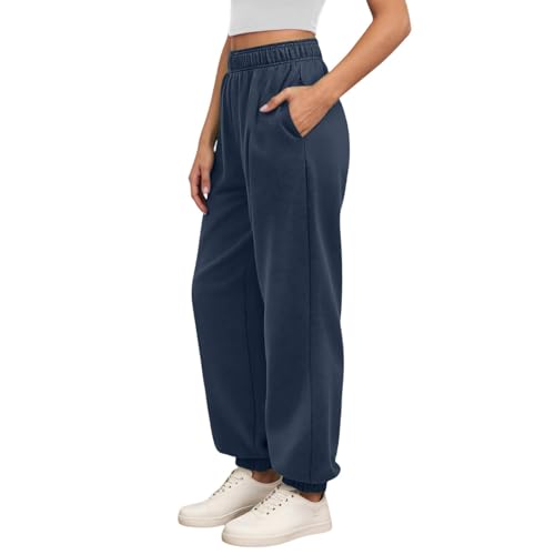 Sweatpants casual comfy à taille haute élastique pour en finir avec les vêtements serrés