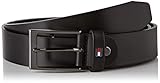  Tommy Hilfiger Herren Layton Adjustable 3.5 Gürtel, Schwarz (Black Bds), (Herstellergröße: 95)