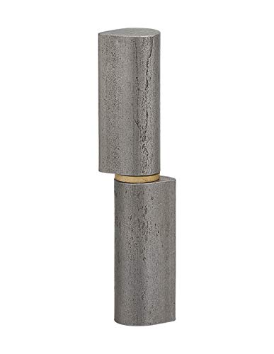 THIRARD - Paumelle de Porte d'Entrée et d'Intérieur à Souder - Acier Zingué - Bague Laiton - Fixation Facile - Usage Pratique - Design Élégant - H.60 mm...