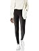 HUE Women's Corduroy Leggings, Black, Large