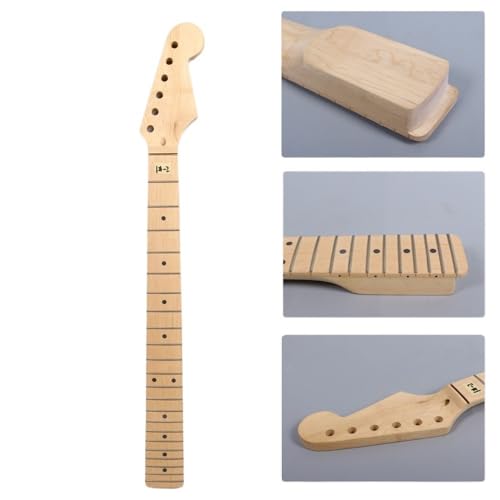 Manche de guitare en érable du Canada à 22 frettes et touche brute pour lutherie